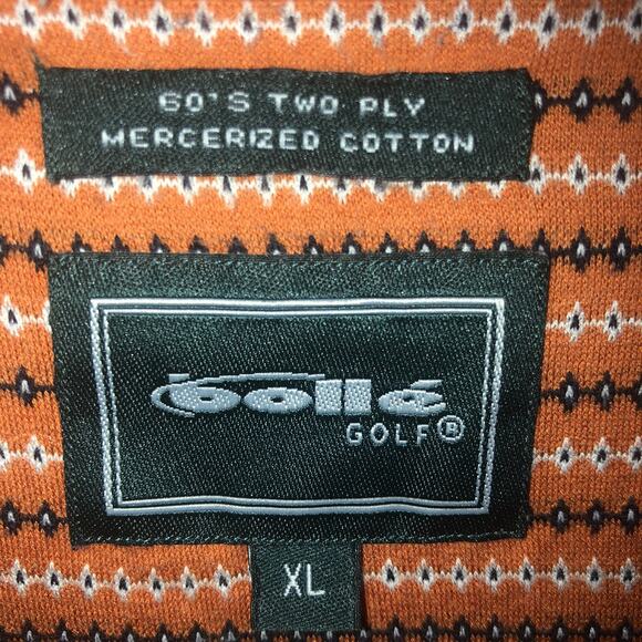 Bolle Golf Cotton Blend XL Short Sleeve Striped Polo - Picture 4 of 7